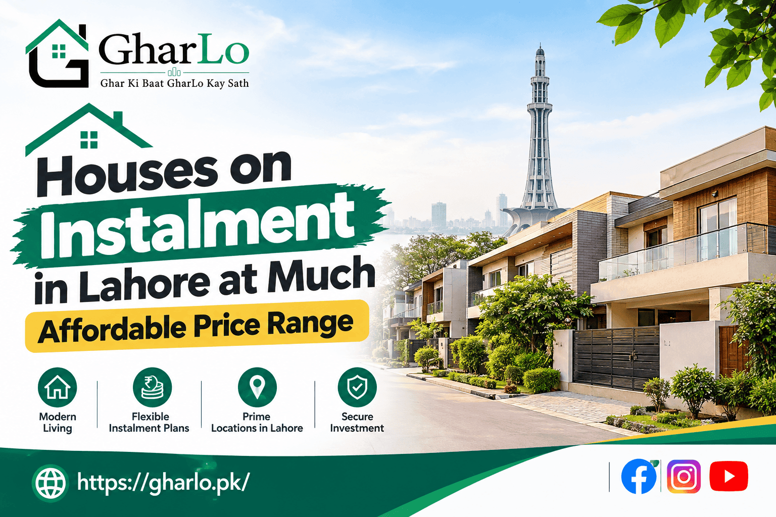 Houses on instalment in Lahore at Much Affordable Price Range 