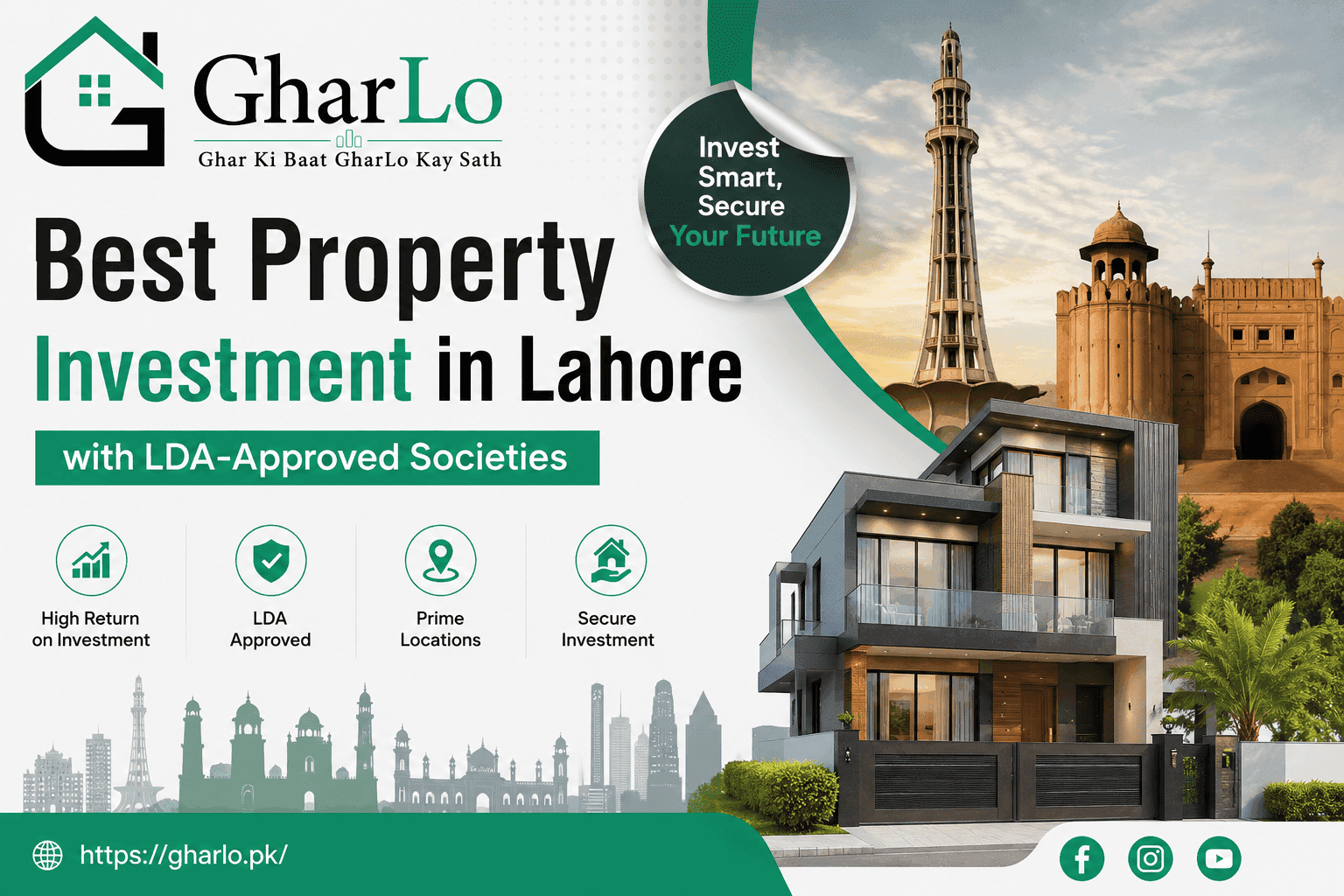 Best Property Investment in Lahore with LDA-Approved Societies
