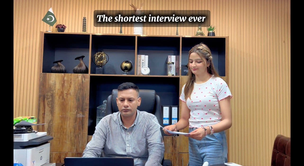 The shortest interveiw ever