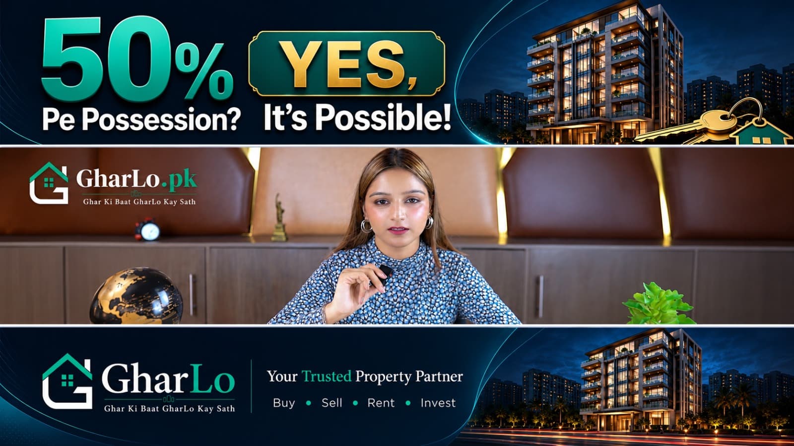 50% Payment Pe Possession 🏡 | Property Investment Opportunity | GharLo.pk