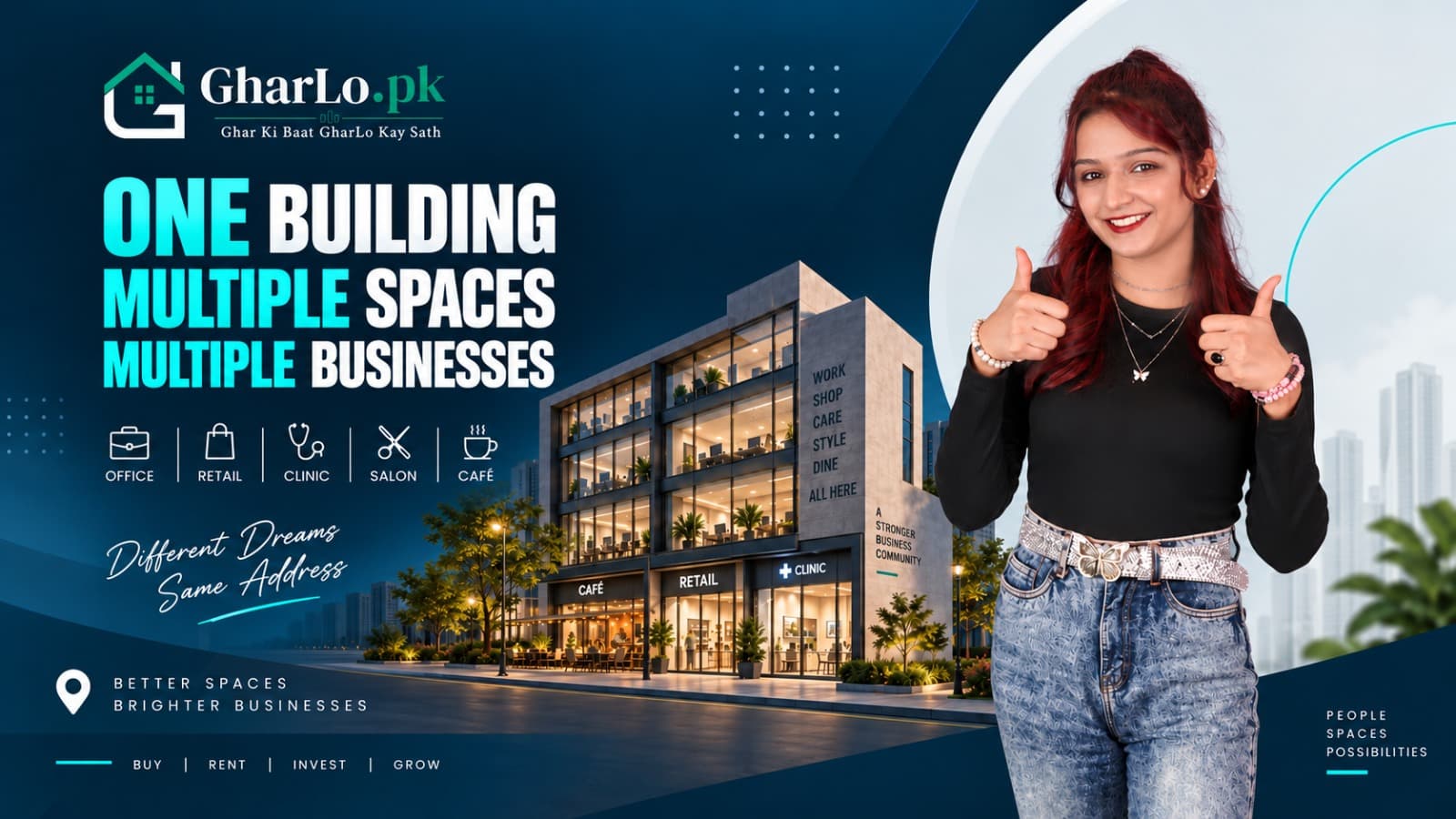 𝐎𝐧𝐞 𝐁𝐮𝐢𝐥𝐝𝐢𝐧𝐠, 𝐌𝐮𝐥𝐭𝐢𝐩𝐥𝐞 𝐁𝐮𝐬𝐢𝐧𝐞𝐬𝐬 𝐎𝐩𝐩𝐨𝐫𝐭𝐮𝐧𝐢𝐭𝐢𝐞𝐬 | 𝐂𝐨𝐦𝐦𝐞𝐫𝐜𝐢𝐚𝐥 𝐒𝐩𝐚𝐜𝐞𝐬 𝐍𝐞𝐚𝐫 𝐋𝐚𝐤𝐞 𝐂𝐢𝐭𝐲 𝐋𝐚𝐡𝐨𝐫𝐞 🏢